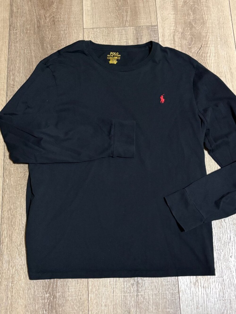 POLO Ralph Lauren Long Sleeve T-Shirt Men's Large Black